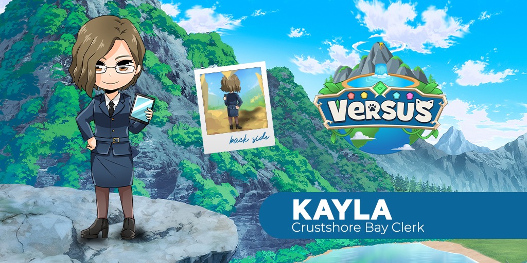 Kayla, a NPC Crustshore bay clerk in Versus Metaverse
