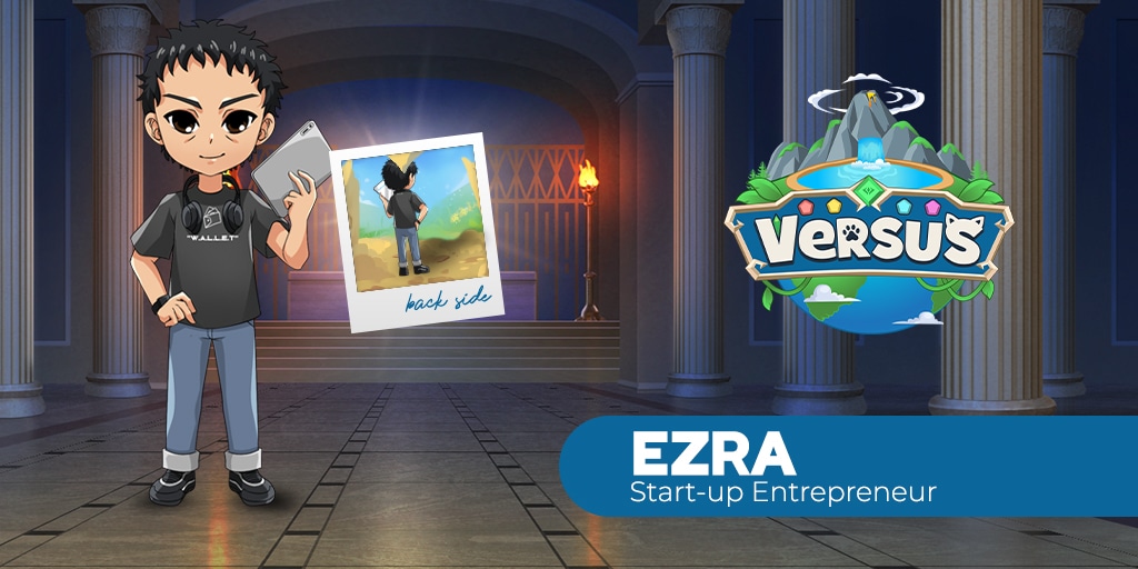Ezra, a NPC Startup entrepreneur in Versus Metaverse