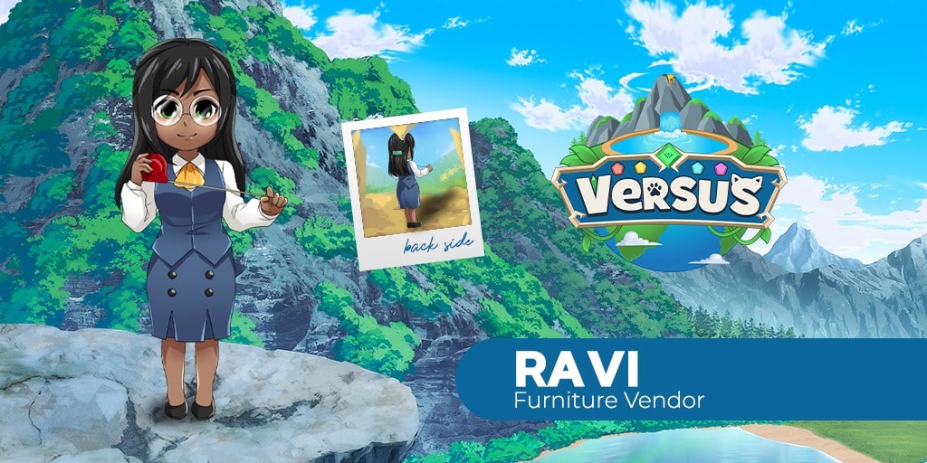 Ravi, a NPC Furniture Vendor in Versus Metaverse