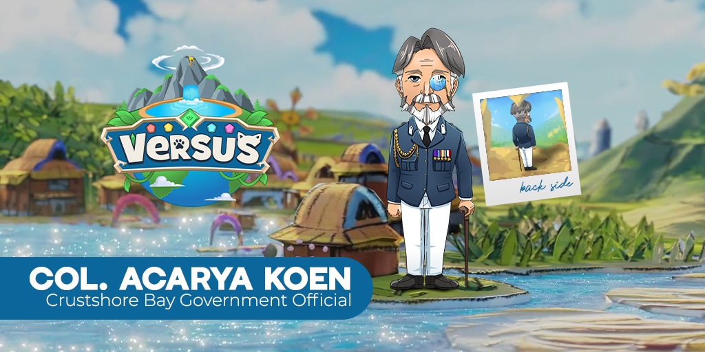 Col Acarya Koen, a NPC Crustshore bay government in Versus Metaverse